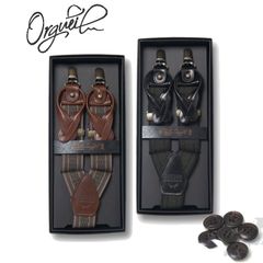 オルグイユ カーキ Y字型 サスペンダー ORGUEIL - メルカリ