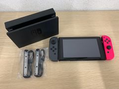 2【動作確認済】Nintendo Switch グレーピンク グリップ・ACアダプター
