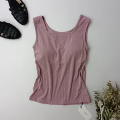 ◯ 新品 COHINA コヒナ カップ付き 2way リブタンクトップ (47E＋5024)26N