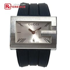 GUCCI G-Frame クォーツ 腕時計 ブラック ラバーベルト 稼働品 - メルカリ