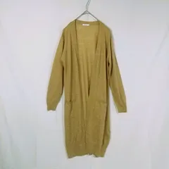 M1-02565【Women】 Honeys(ハニーズ) 長袖 カーディガン (M) / ベージュ 全体的に毛玉・毛羽立ち有 K