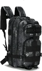 azumafy ミリタリーバック タクティカル リュック バックパック 25L アウトドア 登山 ザック サバゲー キャンプ ハイキング 大容量 (パイソン,  中)