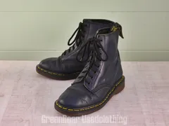 D192 イギリス製 Dr.Martens ビンテージ 8ホールブーツ 紺 レディース 5.5 23.5cm