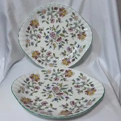 【希少 廃番品】Minton ミントン ハドンホール グリーン B&B プレート 27㎝ 2set 大皿 食器