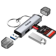 その他各種機器対応 Android 15 用/iPhone SDHC/UHS-I SD/Micro SDXC/Micro SDXC/SDHC/SD/Micro OTG対応 USB-A & USB-C 超高速転送 170MB/s ハブ USB USB USBポー