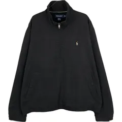 古着 90~00年代 ラルフローレン Ralph Lauren POLO GOLF ポロゴルフ ハーフジップ ウォームアッププルオーバー メンズXL相当/eaa616176