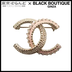 シャネル CHANEL ブローチ ライトゴールド ピンク ホワイト メタル ココマーク コスチュームジュエリー B18C レディース 101851527