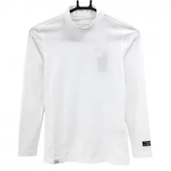 【新品】パーリーゲイツ ハイネックインナーシャツ 白 ロゴ黒 メッシュ風生地 レディース 0(S) ゴルフウェア PEARLY GATES