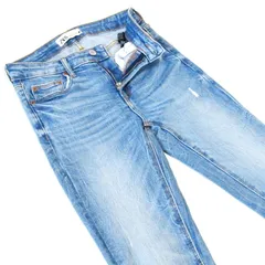 ZARAザラ▼ストレッチクラッシュスキニーデニム▼USA2サイズ▼ウエスト約68cm