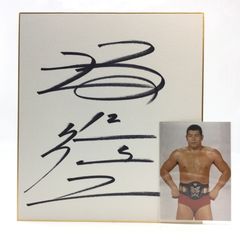 希少!! パトリオット 直筆サイン色紙 全日本プロレス 売店販売品 WWE