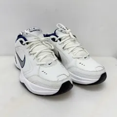 (280)ナイキ スニーカー エアモナーク 白 ネイビー