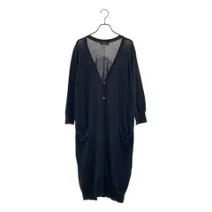 ZUCCa / ズッカ | コットン ロングカーディガン | M | ブラック | レディース