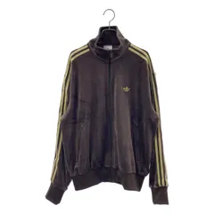 【美品】  adidas / アディダス | 2025AW | ORI FB TT VELOUR ファイヤーバード ベロア トラックジャケット | M | ブラウン | メンズ