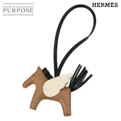 未使用 展示品 エルメス HERMES ロデオ ペガサス PM バッグ チャーム アニョーミロ スイフト チャイ ブラック ナタ U刻印 90313094