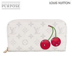未使用 展示品 ルイ ヴィトン LOUIS VUITTON LVｘTM ジッピー ウォレット ラウンドファスナー 長財布 モノグラム チェリー M14240 90314071