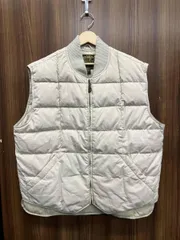 EddieBauer/エディバウアー DOWN LOGHT VEST ダウンベスト 黒タグ ベージュ XLのサムネイル