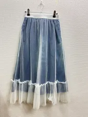 23.デニムチュール　スカート　フリーサイズ　春夏