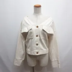 センスオブプレイス バイ アーバンリサーチ Sense of Place by Urban Research ノーカラー ショート ジャケット FREE アイボリー