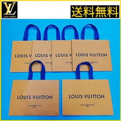 【送料無料】ルイ・ヴィトン 紙袋 6個セット サイズ2種 オレンジ色 LOUIS VUITTON ルイヴィトン ルイビトン ショッパー 手提げ袋 (管理コードEU354myoT60)