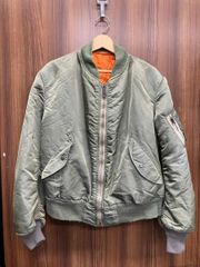 90s ALPHA アルファ MA-1 フライトジャケット リバーシブル - メルカリ