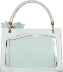 Rowaica 痛バッグ ショルダー 小さめ 推し活 2Way 肩掛け 斜め掛け 手提げ トート ハンドバッグ (ライトブルー)