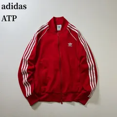 adidas　ATP　トレフォイルロゴ　スリーストライプ　ラグラン　トラックジャケット　アディダス　レッド　 古着