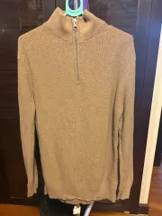 メンズS H&M スリムフィット ニットジップアップ