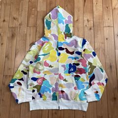 ☆XL☆ 刺繍 BAPE スター パーカー グレー a bathing ape star BAPE