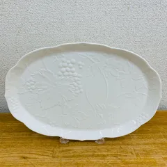 NARUMI  オーバル プレート 白 葡萄 食器