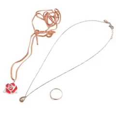 ヨンドシー 4℃ 3点セット ネックレス 指輪 シルバー シルバーカラー /AE ■GY14