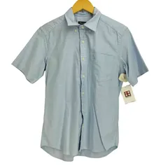 エディーバウアー Eddie Bauer ワンポイント刺繍 コットン ボタンダウン 半袖シャツ メンズ JPN：XS 