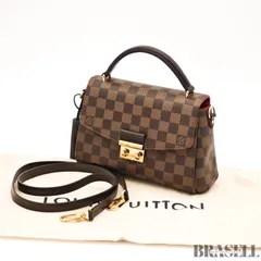 LOUIS VUITTON ルイヴィトン クロワゼット N53000  ダミエ エベヌ キャンバス ショルダーバッグ ハンドバッグ  ブラウン 保存袋 ショルダーストラップ