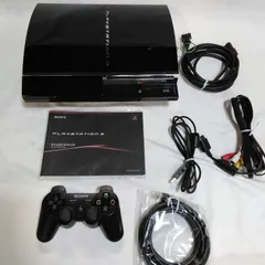 通電動作確認・初期化済み SONY PlayStation３ 60GB CECHA00 ソニー プレイステーション3 初代 ゲーム機 現状 中古 T657