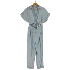 ザラ ZARA スキッパーシャツ オールインワン ジャンプスーツ レディース  S