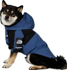 犬 防水防風防雪服ペットパンチングコート小型犬中型犬大型犬ペット服春秋冬犬服暖かい防水防風ソフト袖猫犬 散歩服アウトドアスポーツ (ブルー, 4XL)