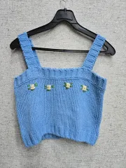 刺繍クロップド ベスト 55