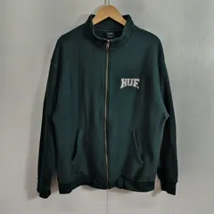 HUF ハフ HOME TEAM FULL ZIP FLEECE ジップアップ スウェット 裏起毛 フリース ロゴ 刺繍 グリーン L B649