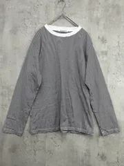 BEAUTY&YOUTH ビューティーアンドユース 16122255163 コットン天竺 ロングスリーブ ボーダー カットソー 黒/白 ■■ レディース