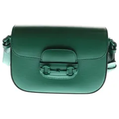 GUCCI (グッチ) ホースビット 1955 スモールショルダーバッグ ミニバッグ グリーン レザー 726226