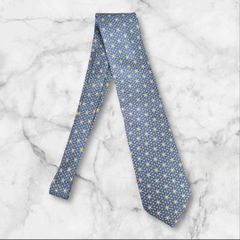 エルメス Hロゴ総柄 シルク ブルー系 - メルカリ