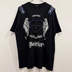 ノエミー NOEMIE ハートフリルチェック肩ジップTシャツ ブラック M【送料込み】