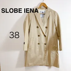 SLOBE IENA スローブイエナ ダブルチェスターコート ベージュ ロングコート トレンチ風 上品 きれいめ スプリングコート きれいめコート 通勤コーデ オフィスカジュアル ナチュラルコーデ 大人カジュアル 38