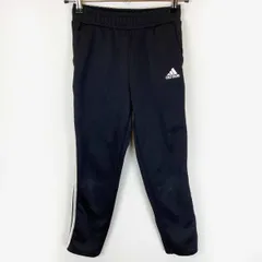 アディダス キッズ ロング パンツ ジャージ トラックパンツ 3ストライプ 140 ブラック HM7139 ADIDAS ジュニア