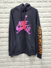 ナイキジョーダン ブラック 起毛 フードTシャツ 95-100 サイズ k369