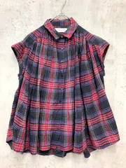 美品 studio CLIP スタジオクリップ natural by clip マドラスチェックシャツブラウス シャツ sizeF/レッド系 ■■ レディース