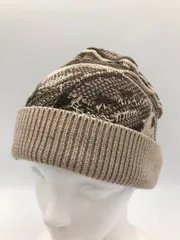J.S.Homestead ジャーナルスタンダードホームステッド 18-095-470-5260-3-0 日本製 ニット帽 ベージュ×カーキ ■■ メンズ