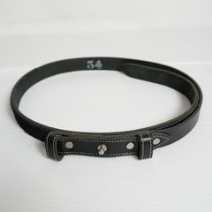 SUNSEA サンシー buckleless leather belt ブラック - メルカリ