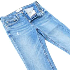 ZARAWOMANザラウーマン▼ストレッチクラッシュスキニーデニム▼USA6サイズ▼ウエスト約74cm