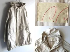 よそおい掲載 Pallas Palace パラスパレス 2018AW 裏フリース コットン フードコート モッズコート 3 アイボリーベージュ 日本製