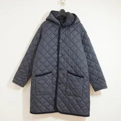 LAVENHAM (38) 英国製 ラベンハム BRUNDON ブランドン フード付き キルティング コート SLJ9106　G96　ネイビー　K1-2